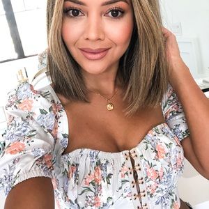 Floral corset crop top